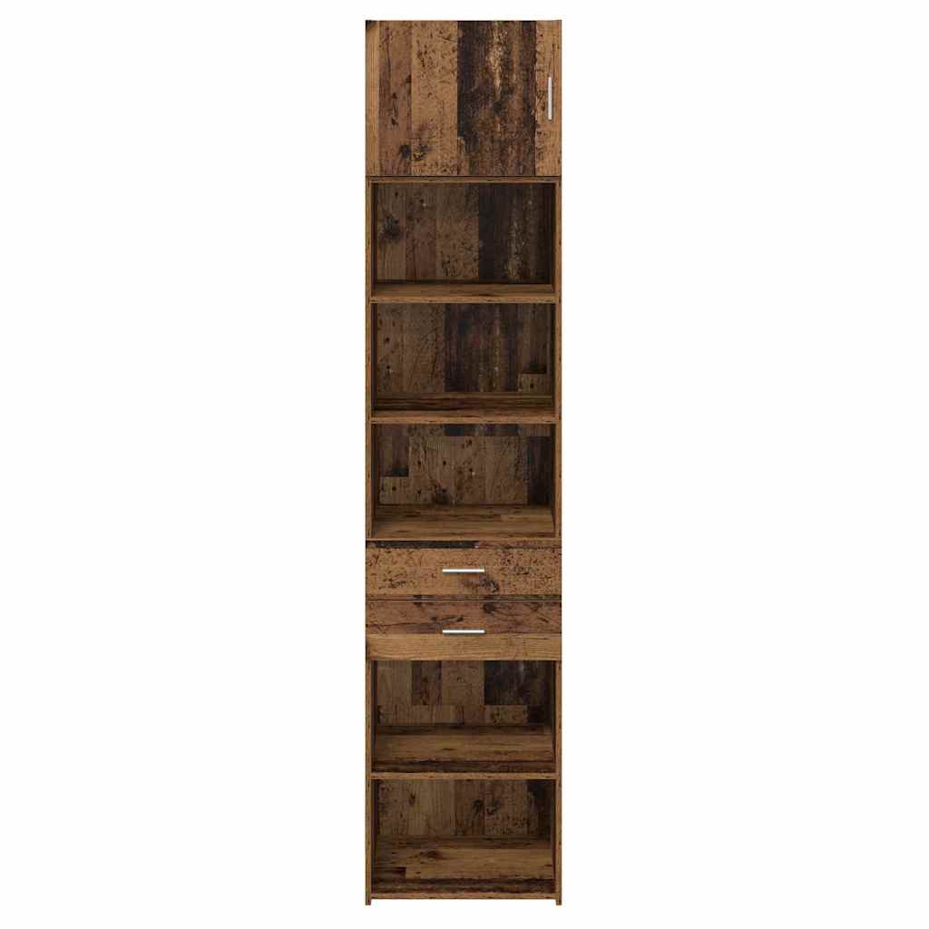 vidaXL Highboard Παλιό Ξύλο 50 x 42,5 x 225 εκ Επεξεργασμένο ξύλο