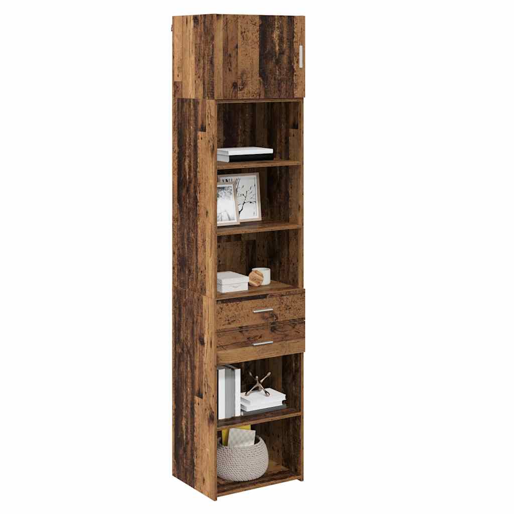 vidaXL Highboard Παλιό Ξύλο 50 x 42,5 x 225 εκ Επεξεργασμένο ξύλο