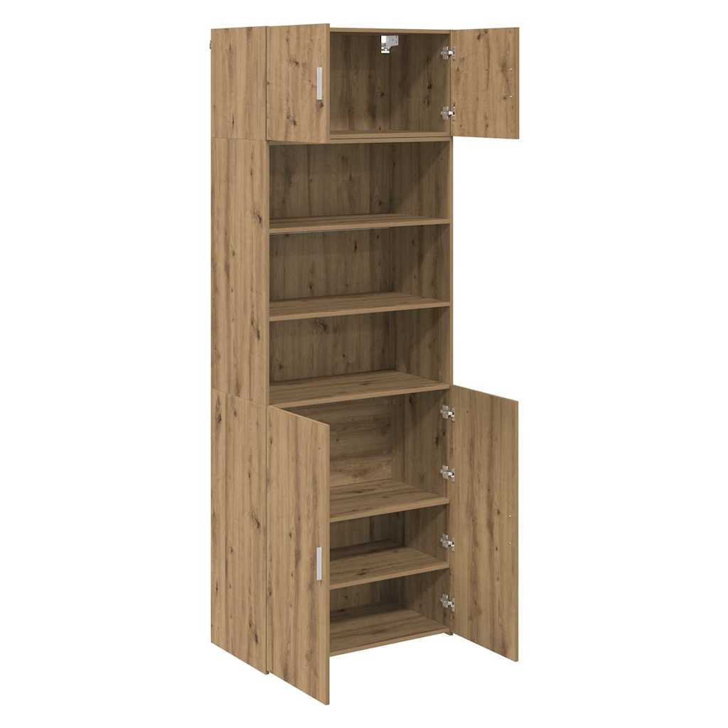 vidaXL Ντουλάπι αποθήκευσης Επιτοίχιο Artisan Oak 80 x 42,5 x 225 εκ