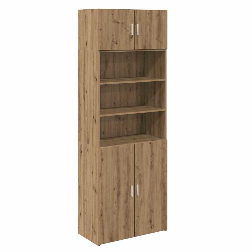 vidaXL Ντουλάπι αποθήκευσης Επιτοίχιο Artisan Oak 80 x 42,5 x 225 εκ