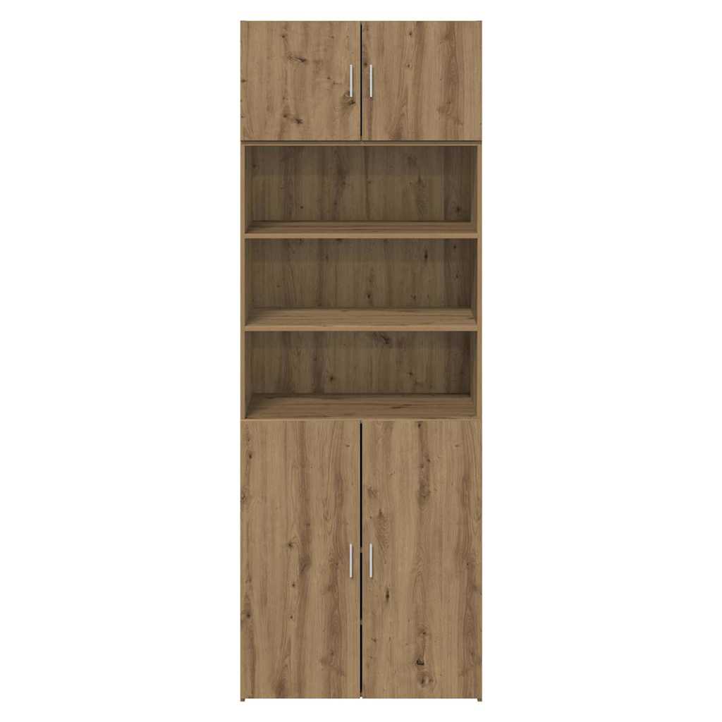 vidaXL Ντουλάπι αποθήκευσης Επιτοίχιο Artisan Oak 80 x 42,5 x 225 εκ