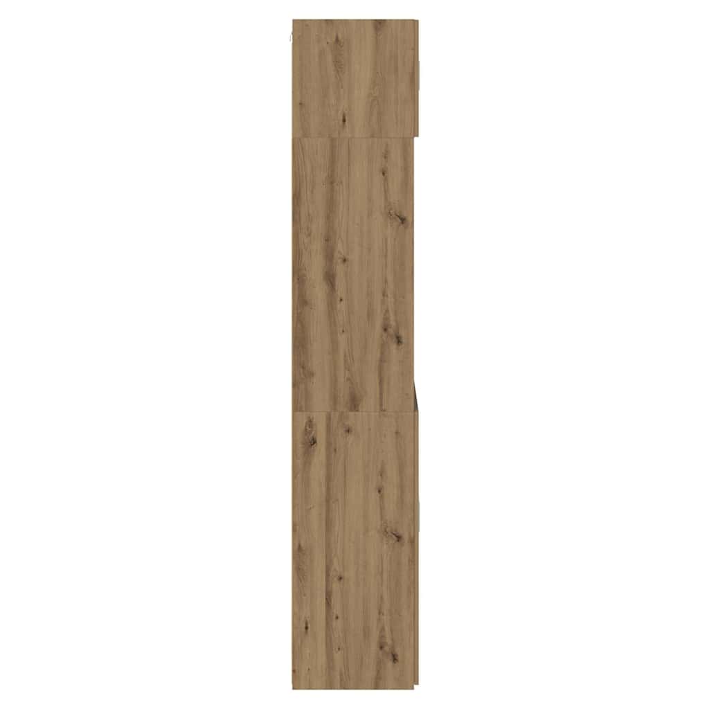 vidaXL Ντουλάπι αποθήκευσης Επιτοίχιο Artisan Oak 80 x 42,5 x 225 εκ