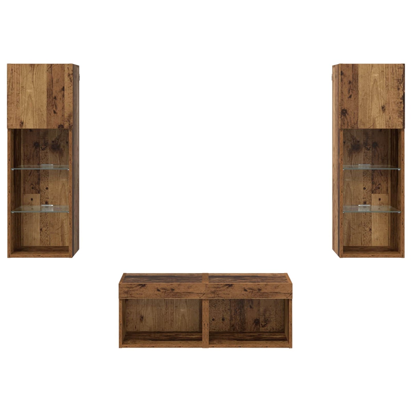 vidaXL Βάσεις τηλεόρασης 4 pcs Artisan Oak Επεξεργασμένο ξύλο