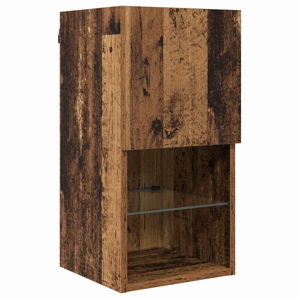 vidaXL Μονάδες Τοίχου Τηλεόρασης 8 pcs Παλιό ξύλο Επεξεργασμένο ξύλο