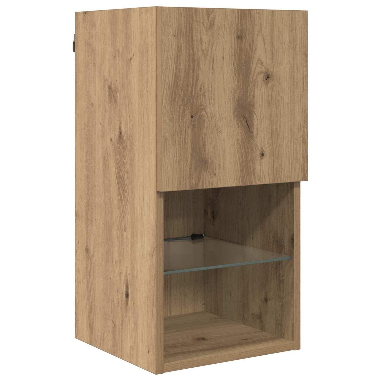 vidaXL Μονάδες Τοίχου ΤV με LED 6 τμχ. Artisan Oak Επεξεργασμένο Ξύλο