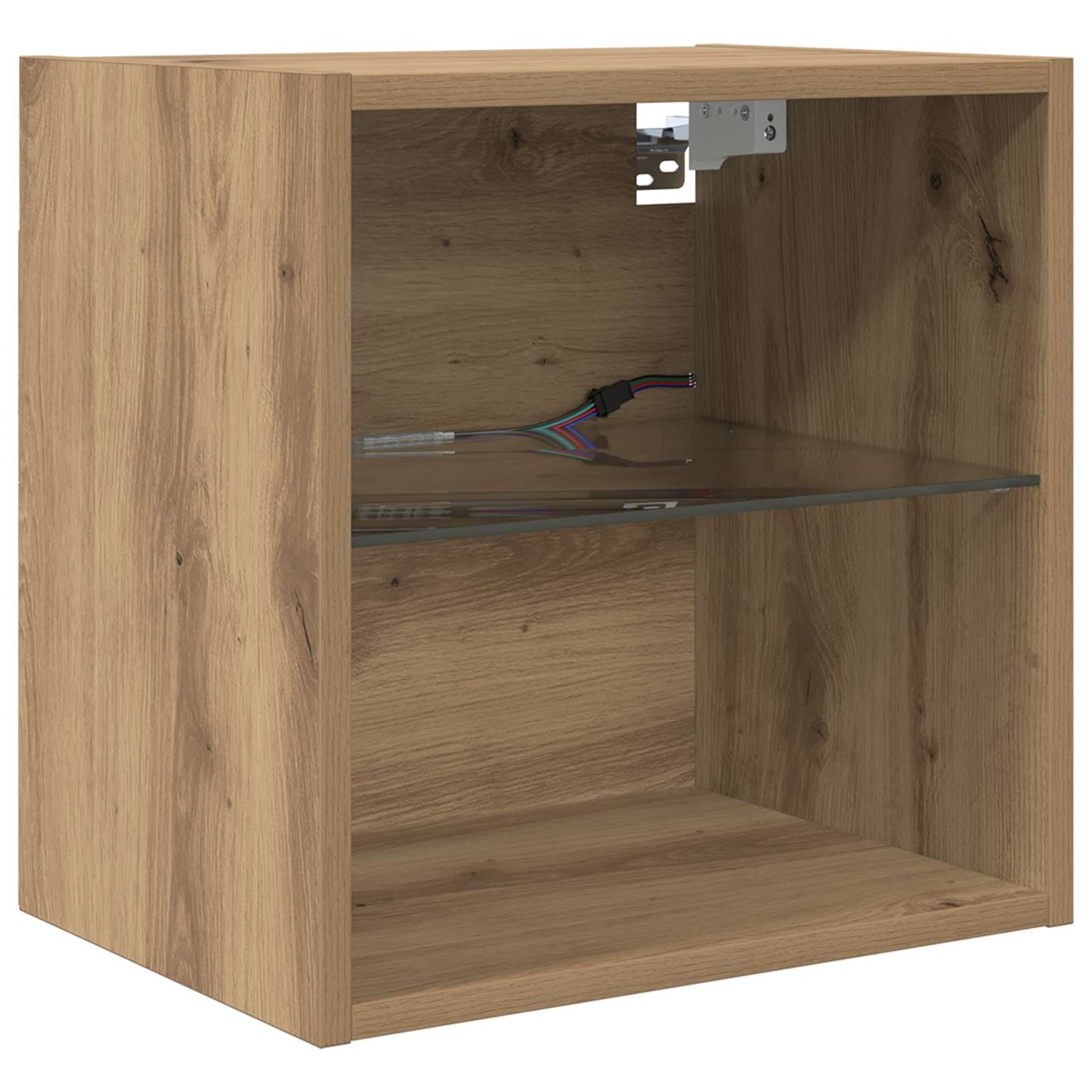 vidaXL Μονάδες Τοίχου ΤV με LED 5 τμχ. Artisan Oak Επεξεργασμένο Ξύλο