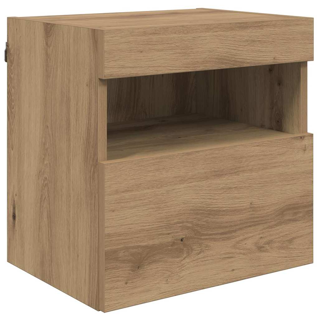 vidaXL Μονάδες Τοίχου ΤV με LED 5 pcs Artisan Oak 40,5 x 30 x 90 εκ