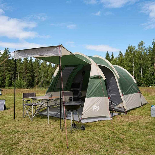 vidaXL Σκηνή τούνελ Πράσινο 390 x 215 x 152 εκ.