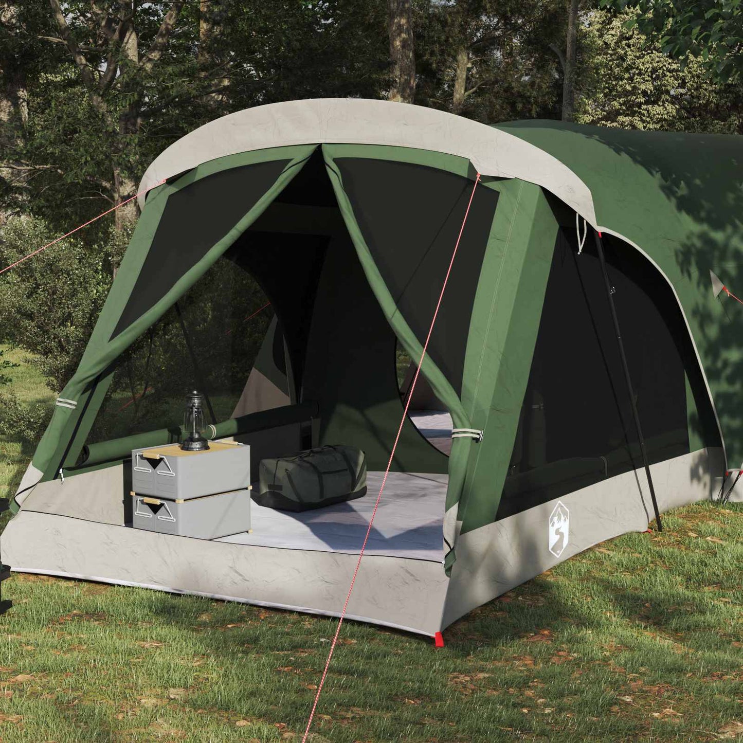 vidaXL Οικογενειακή Σκηνή Πράσινο 550 x 555 x 208 εκ