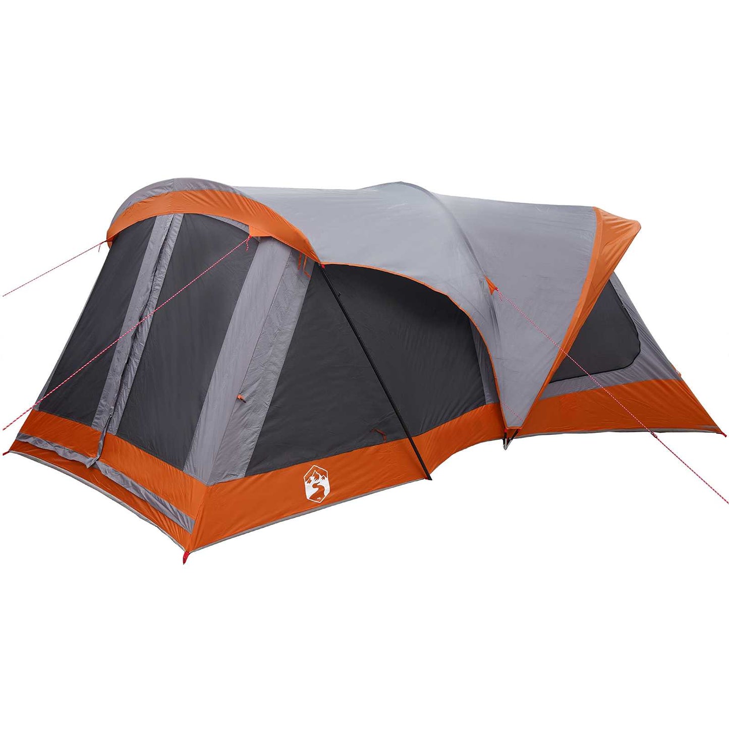vidaXL Οικογενειακή Σκηνή Γκρι και Πορτοκαλί 550 x 555 x 208 εκ