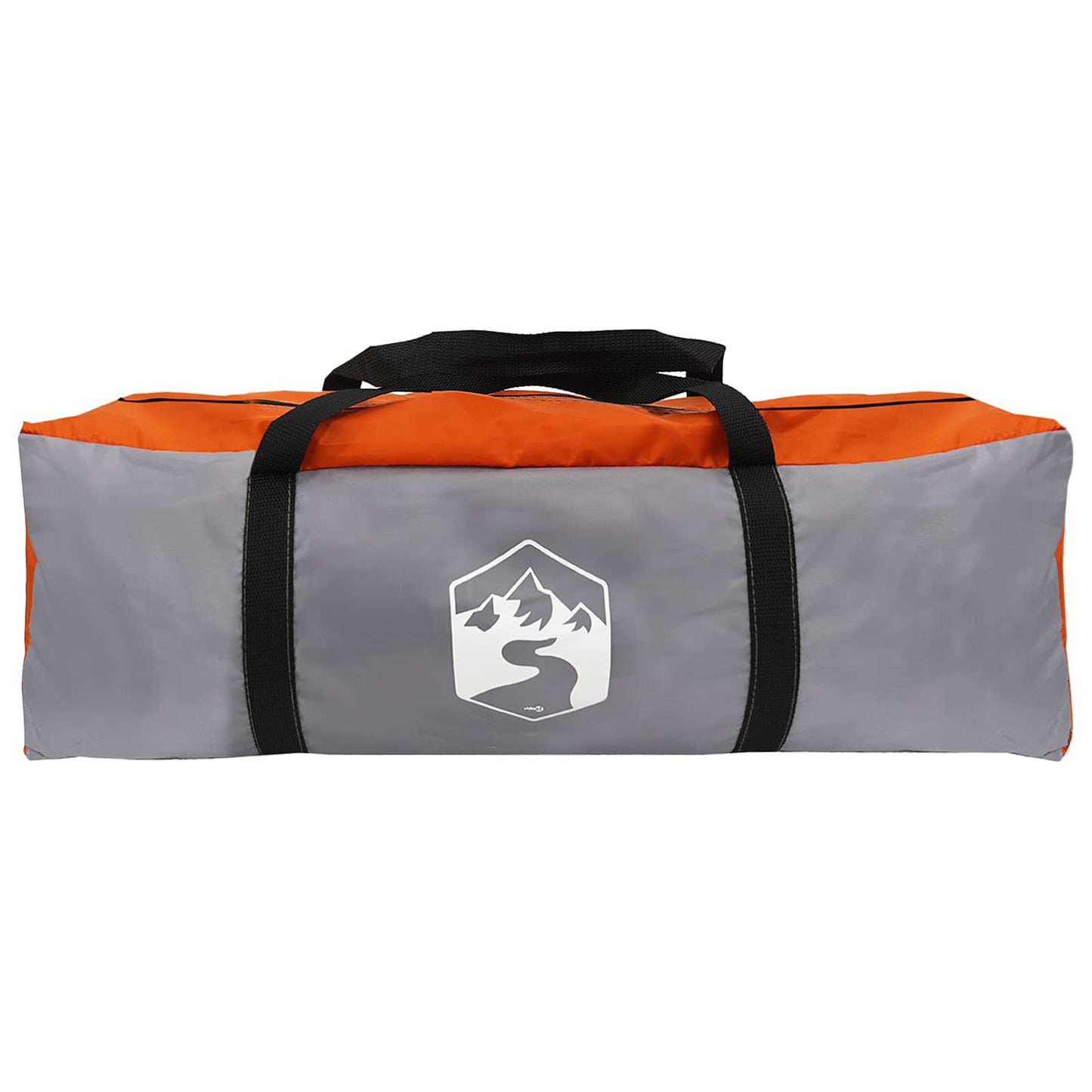 vidaXL Σκηνή τούνελ Γκρι και Πορτοκαλί 675 x 392 x 210 cm