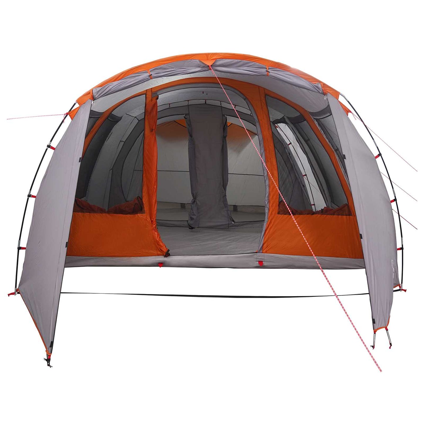 vidaXL Σκηνή τούνελ Γκρι και Πορτοκαλί 675 x 392 x 210 cm
