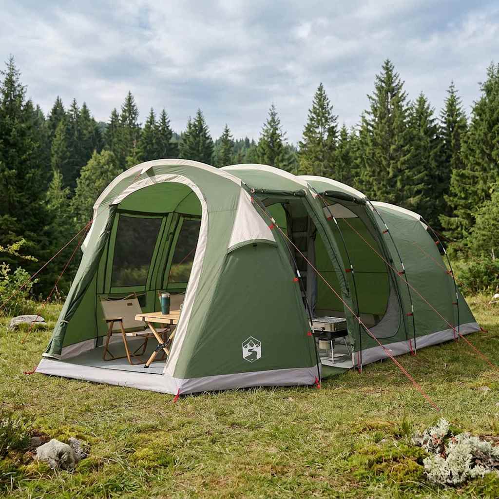 vidaXL Σκηνή τούνελ Πράσινο 505 x 330 x 204 cm