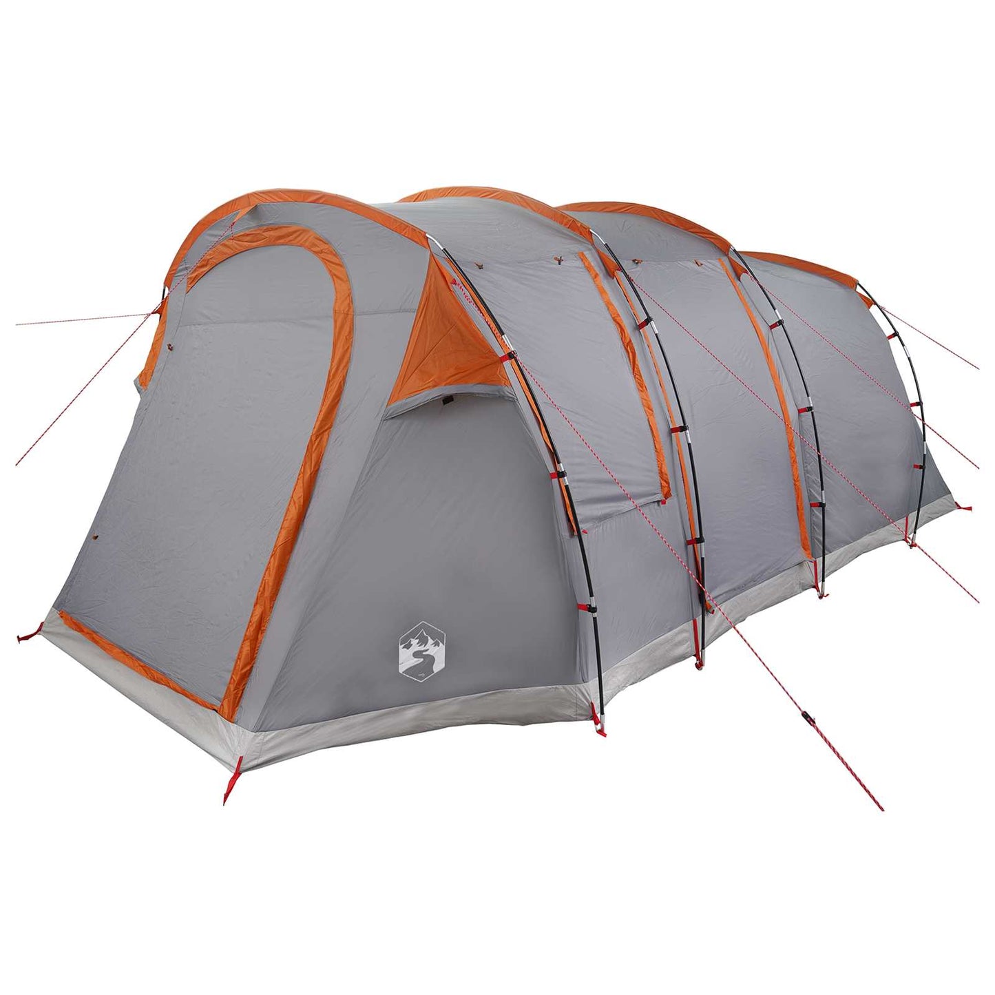 vidaXL Σκηνή τούνελ Γκρι και Πορτοκαλί 505 x 330 x 204 cm