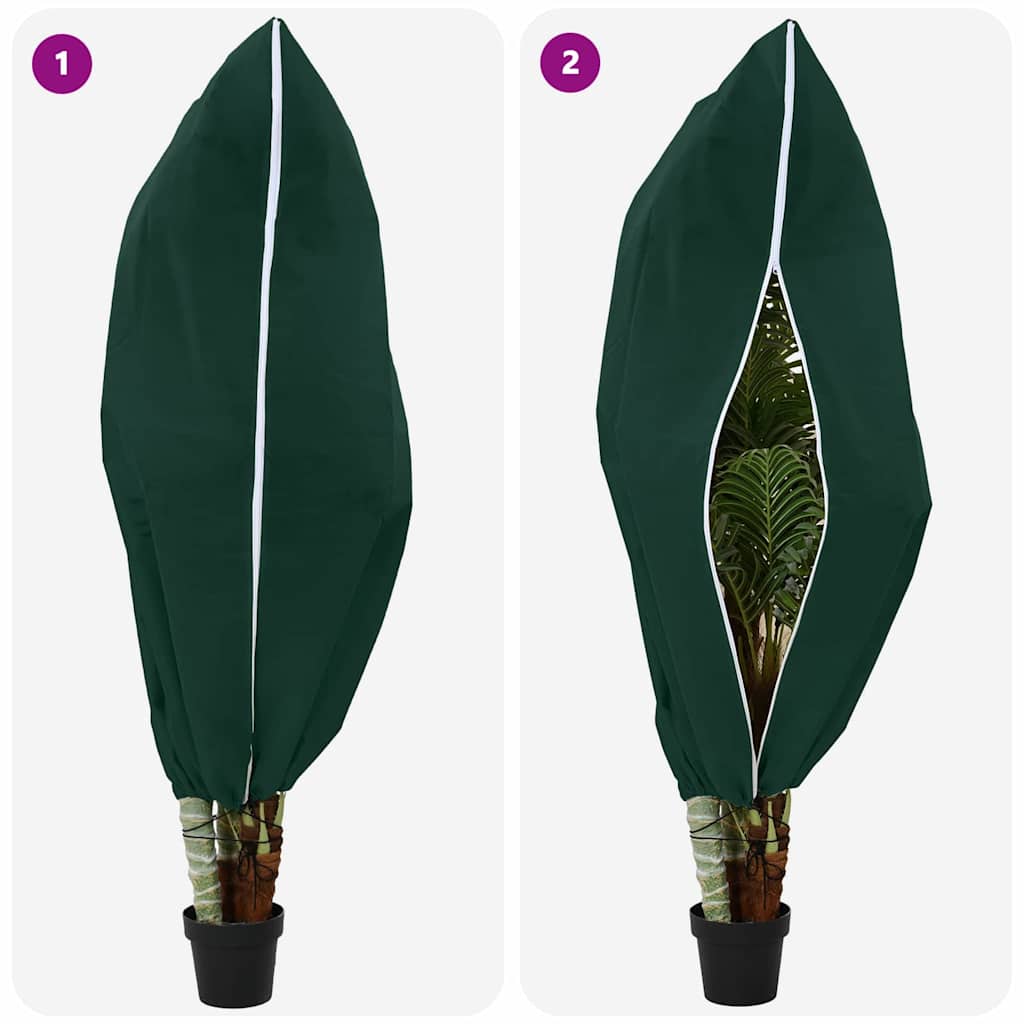 vidaXL Καλύμματα Φλις Προστασίας Φυτών από Παγετό 5 pcs Πράσινο