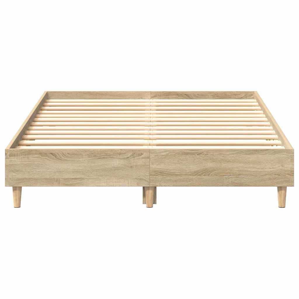 vidaXL Σκελετός Κρεβατιού Σονόμα 137 x 190 cm Επεξεργασμένο ξύλο