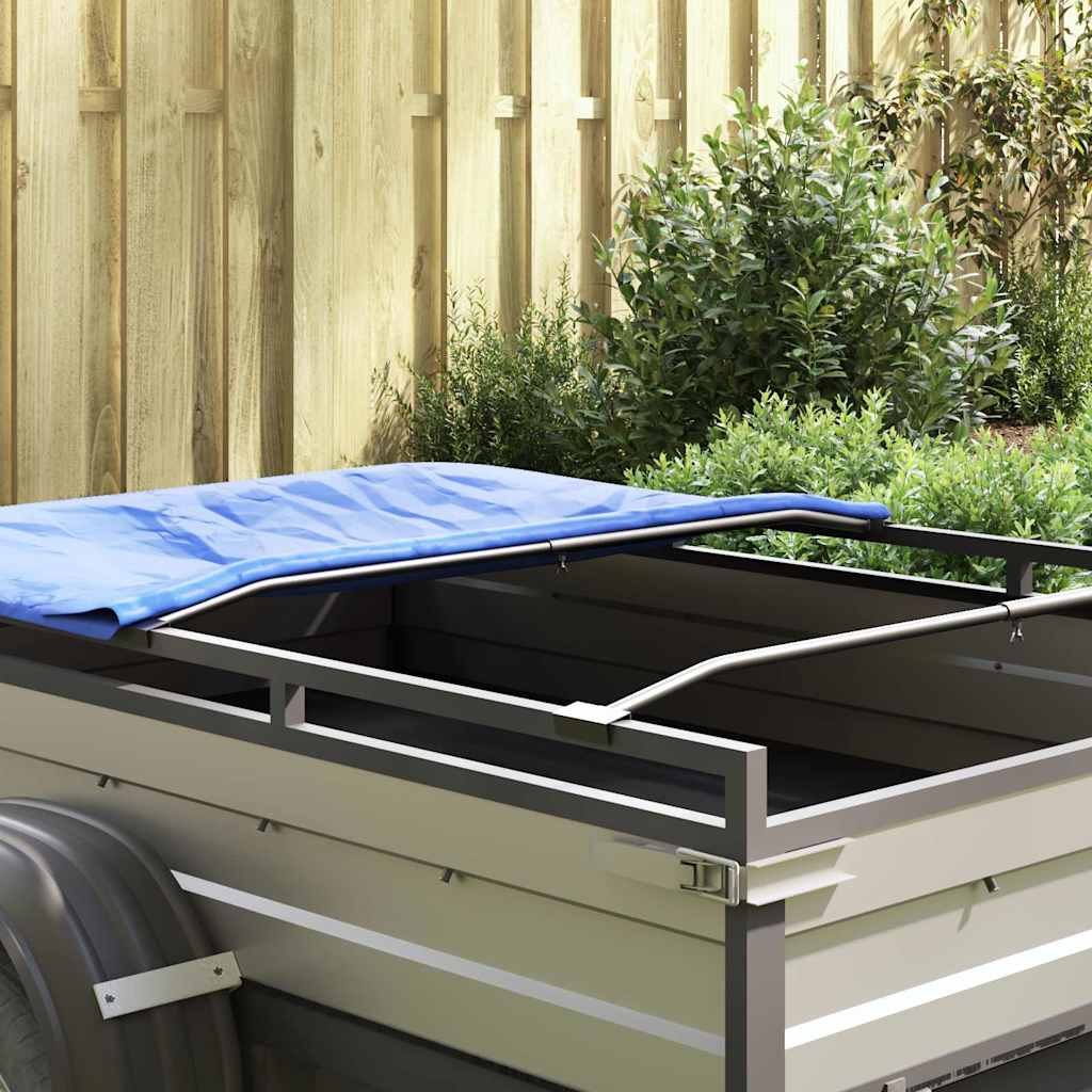 vidaXL κατάλληλο για επίπεδη στήριξη ταπήτων 2 pcs Ασημί 100-145 εκ