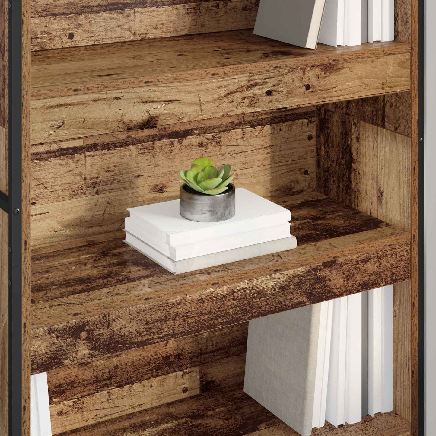 vidaXL Βιβλιοθήκη 2 pcs Παλιό Ξύλο 80 x 30 x 155 εκ Επεξεργασμένο ξύλο