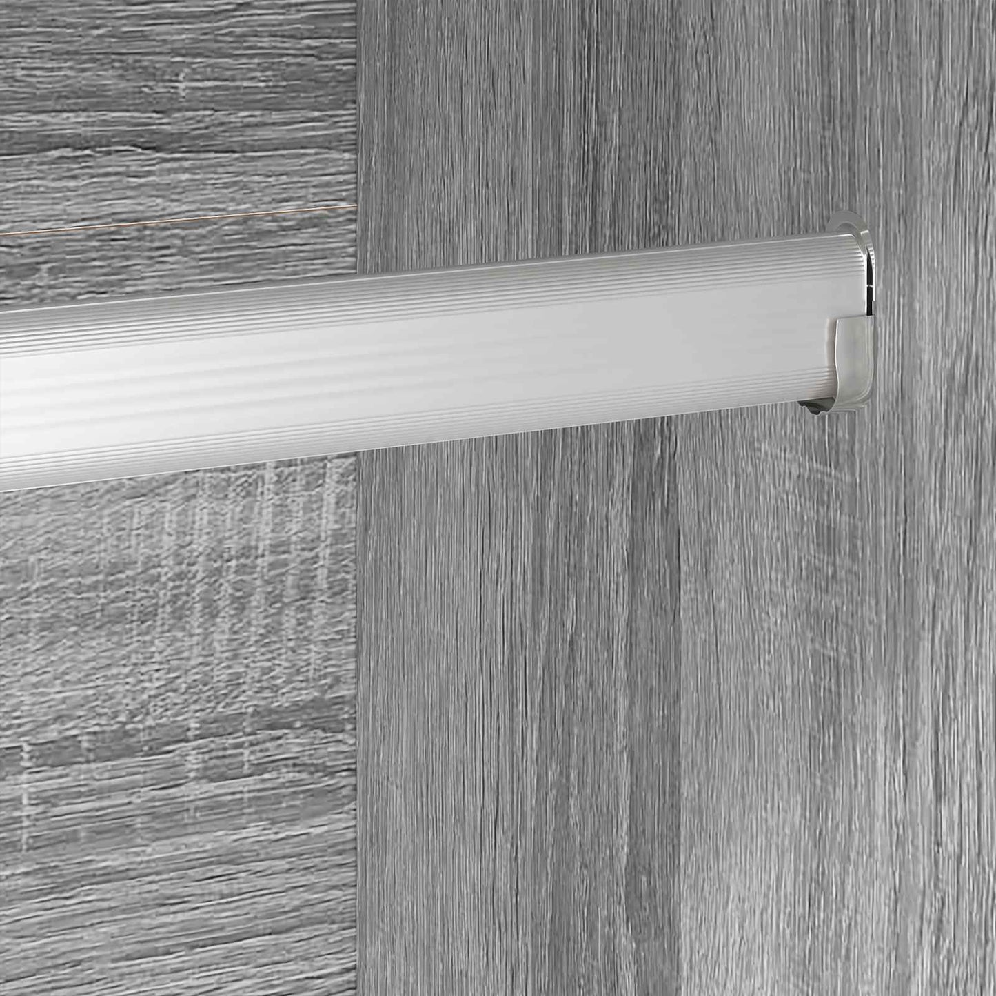 vidaXL Ντουλάπα με αποθήκευση 2 pcs Γκρίζο Σονομα 50 x 50 x 200 cm