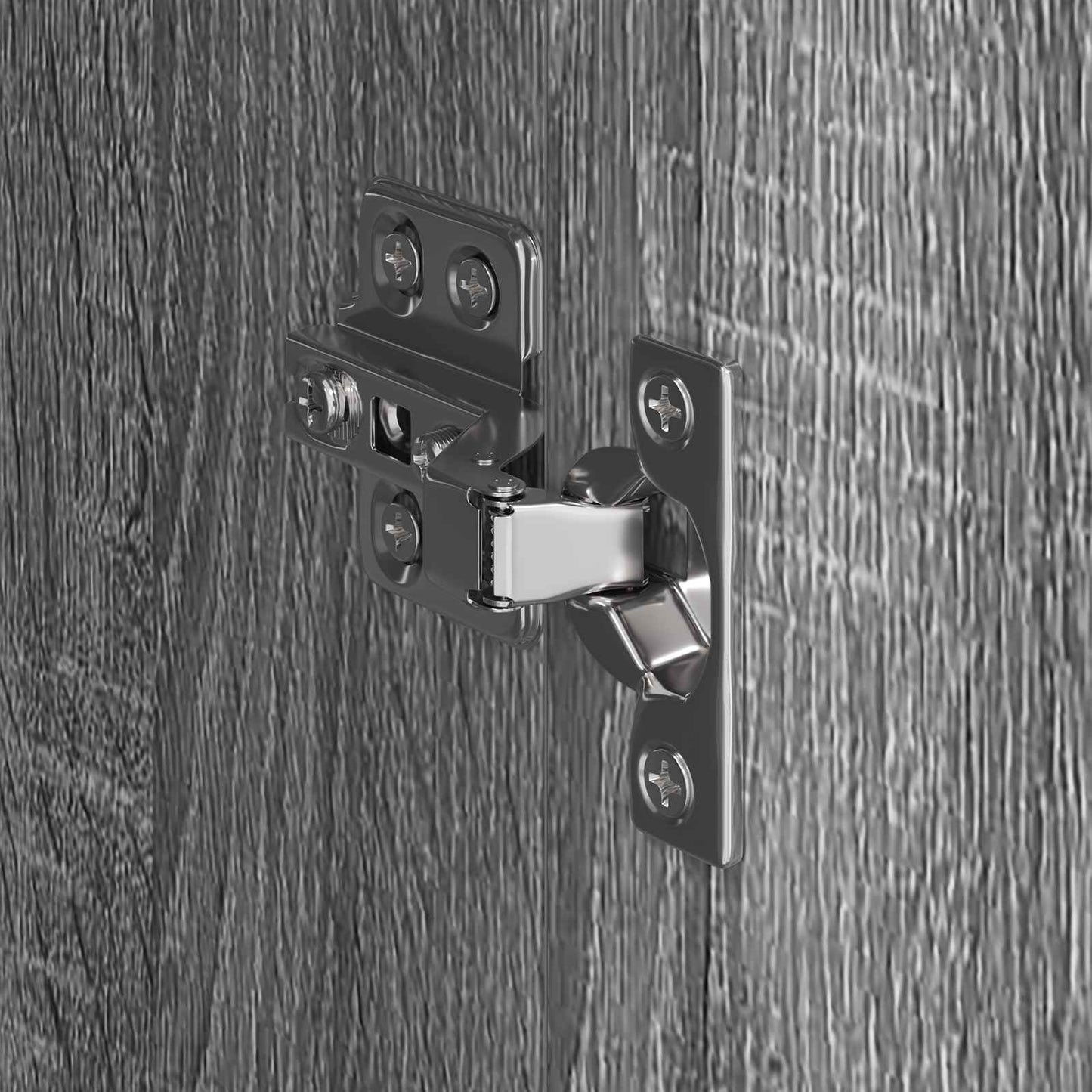 vidaXL Ντουλάπα με αποθήκευση 2 pcs Γκρίζο Σονομα 50 x 50 x 200 cm