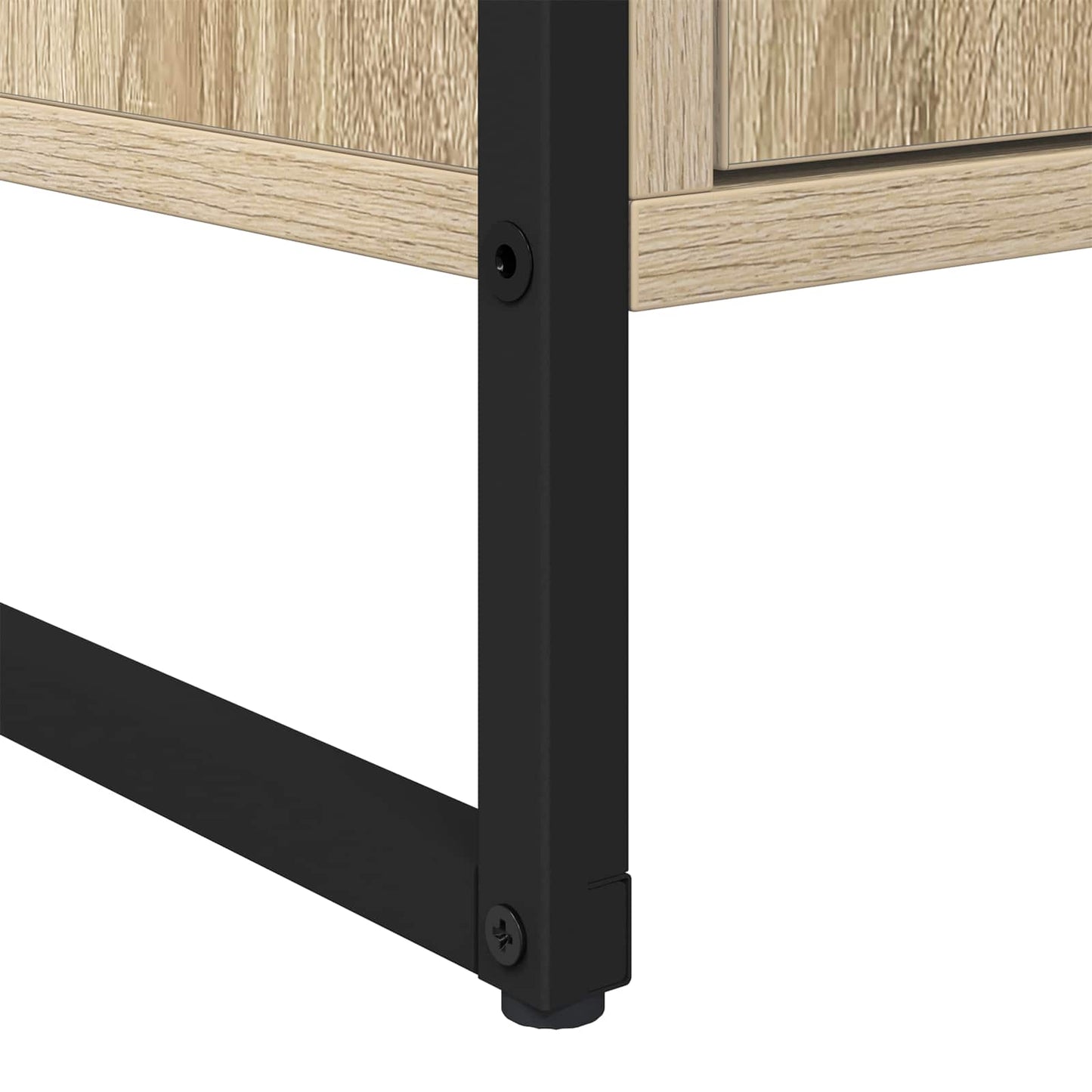 vidaXL Πλαϊνό γραφείο με συρτάρι 2 pcs Σονόμα 81 x 36 x 150.5 εκ.