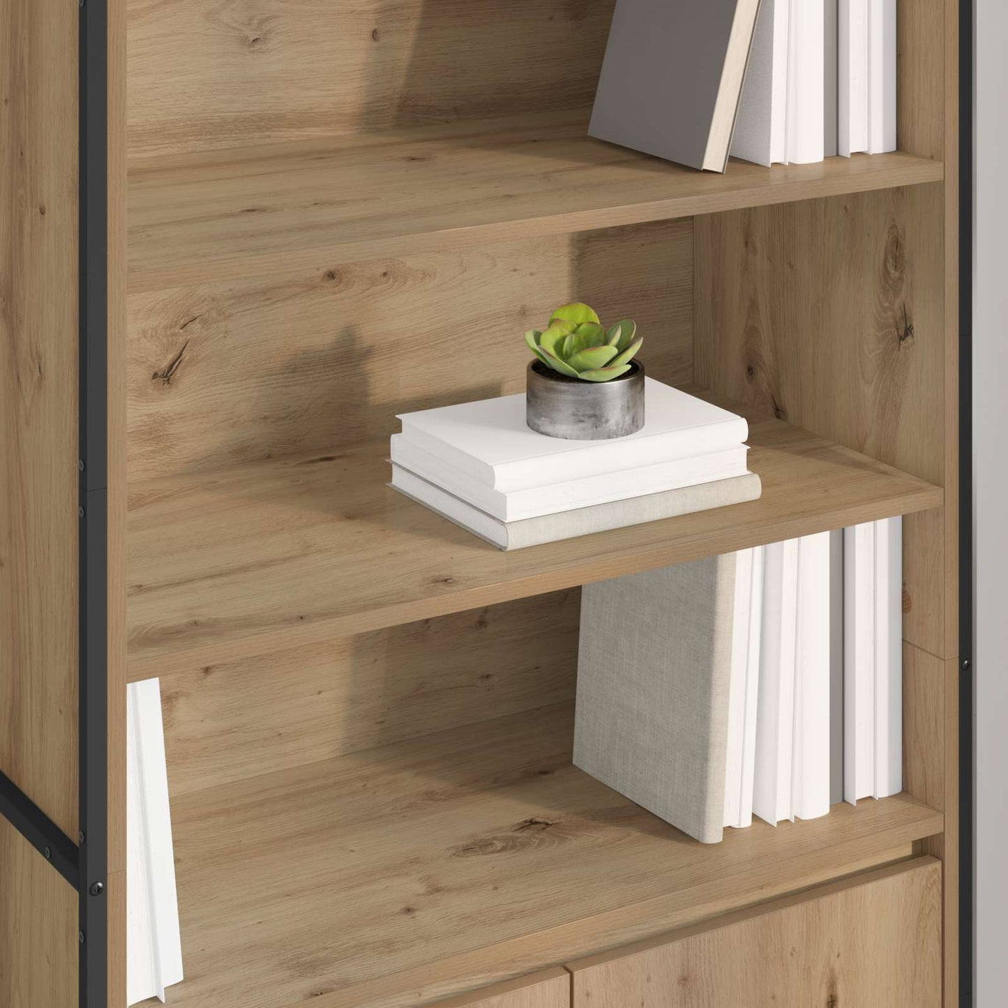 vidaXL Ψηλά Ντουλάπια 2 pcs Καρυδιά Χειροποίητης Εργασίας