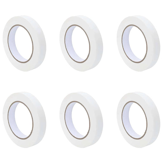 vidaXL Ταινίες Μάσκας για Ζωγράφους 6 pcs Λευκό 19mm x 50m Χαρτί