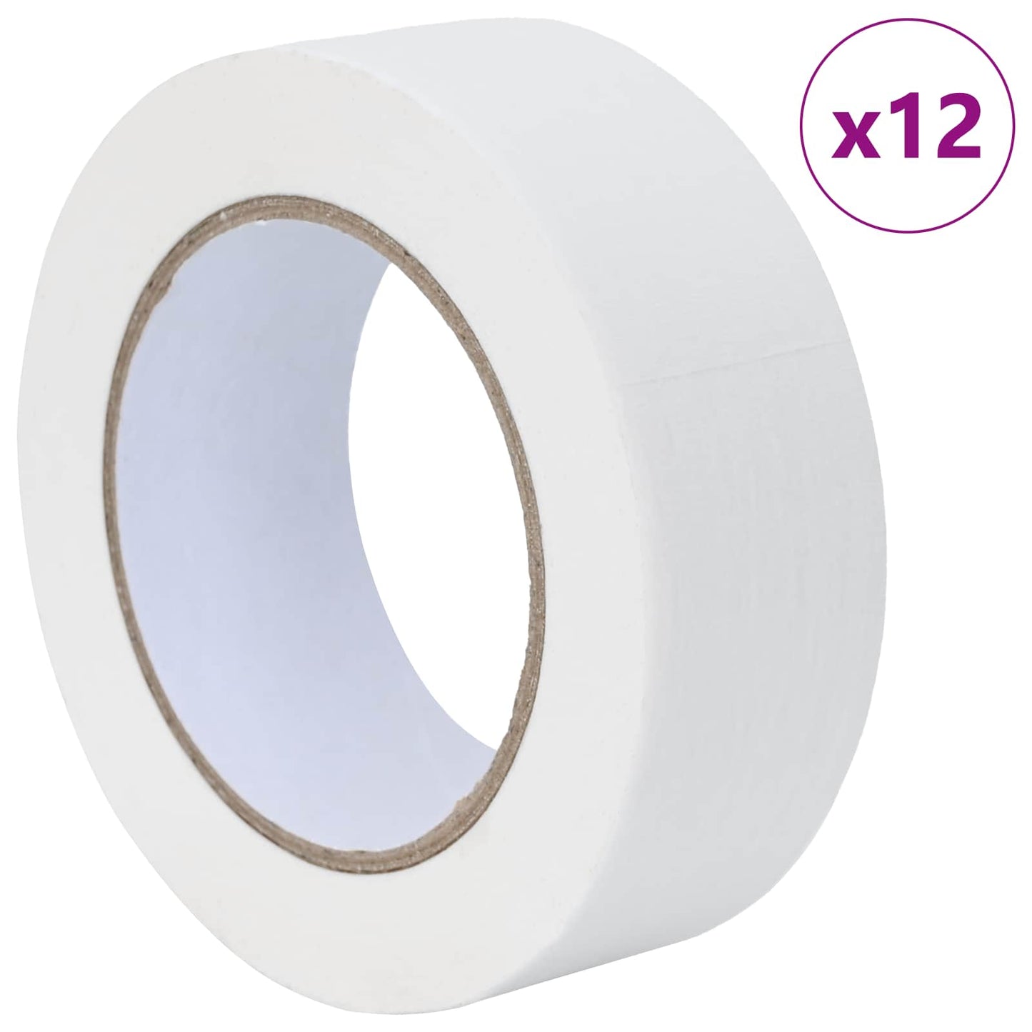vidaXL Ταινίες Μάσκας για Ζωγράφους 12 pcs Λευκό 38mm x 50m Χαρτί
