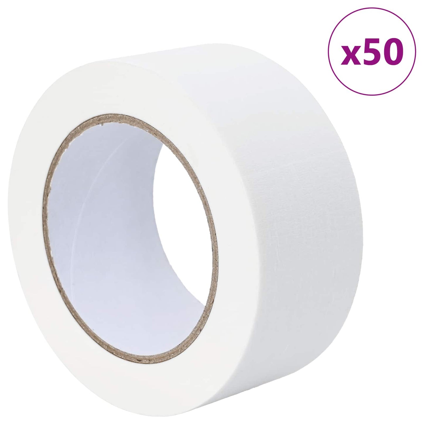 vidaXL Ταινίες Μάσκας για Ζωγράφους 50 pcs Λευκό 50mm x 50m Χαρτί