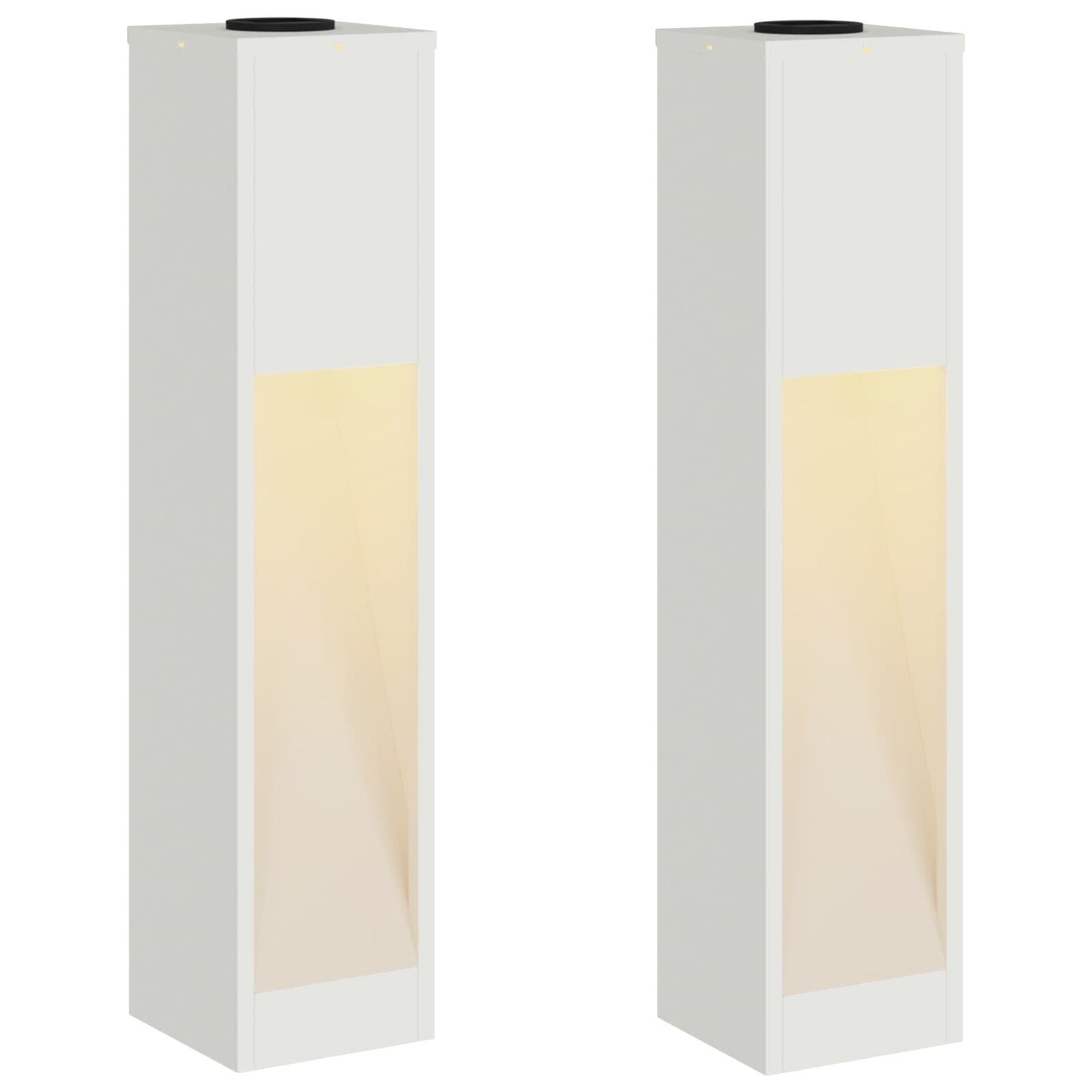 vidaXL Φωτιστικό Ηλιακής Ενέργειας LED Διαδρομής 2 pcs Λευκό