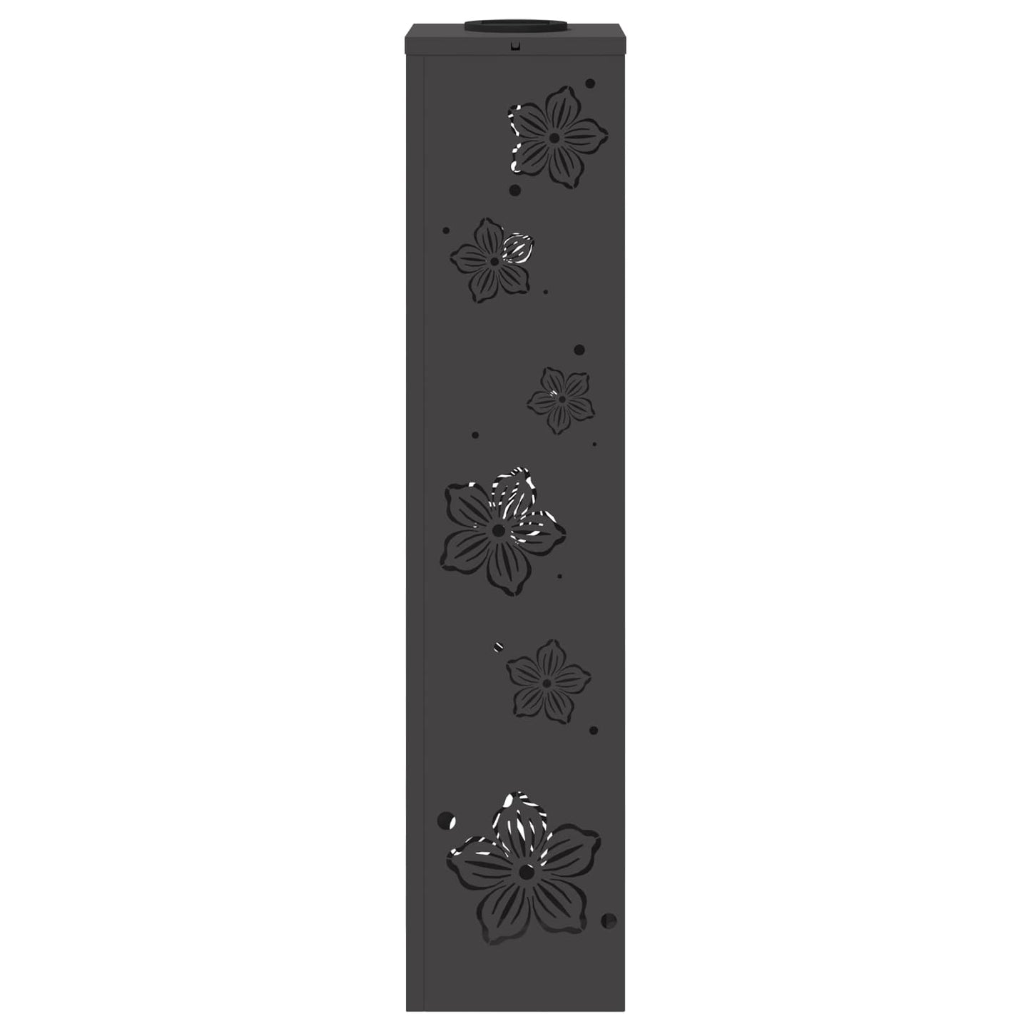 vidaXL Ηλιακό LED Φως Δρόμου 2 pcs Μαύρο Κρύο Ρολαρισμένο Χάλυβα