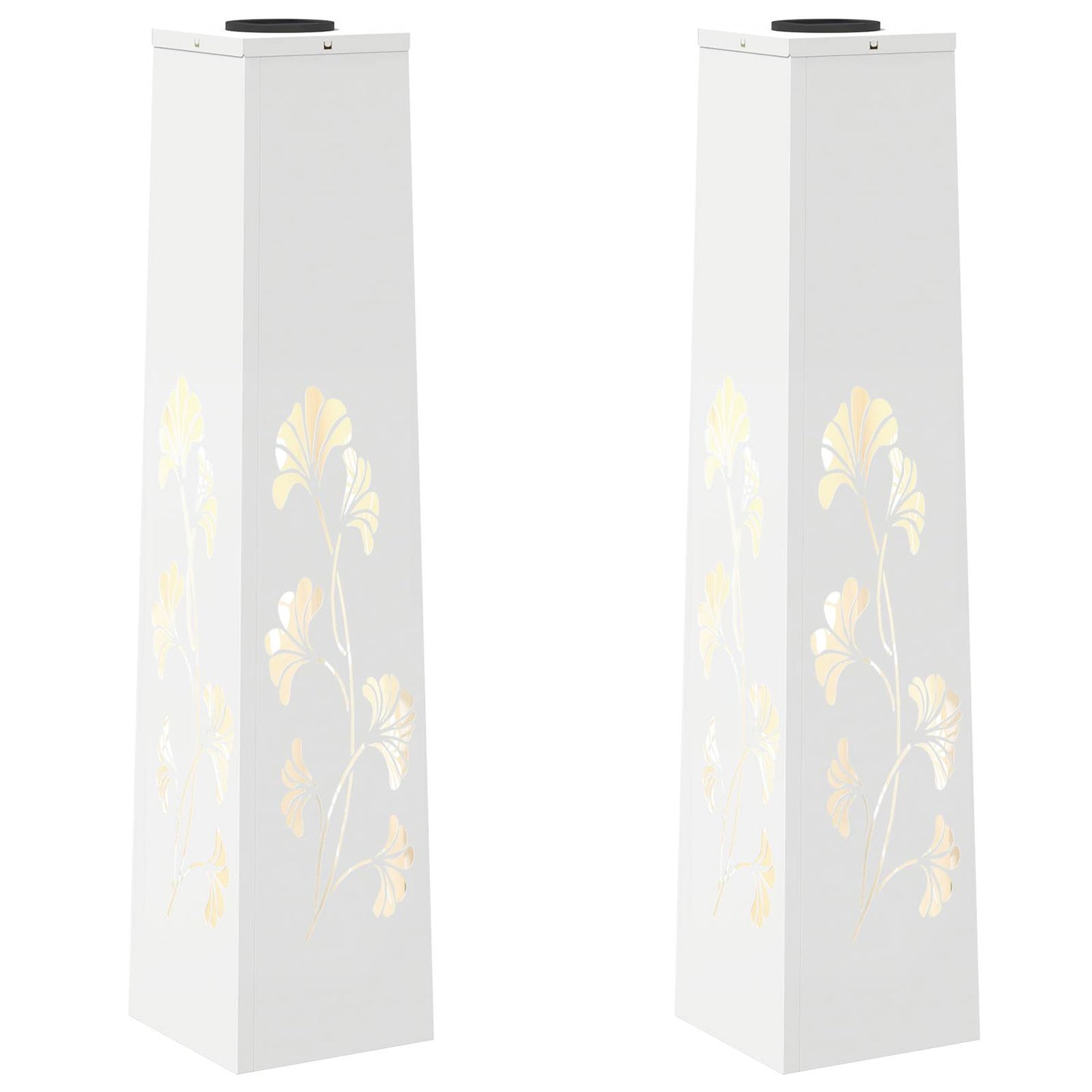 vidaXL Ηλιακό LED Φως Δρόμου 2 pcs Λευκό Κρύο Ρολαρισμένο Χάλυβα