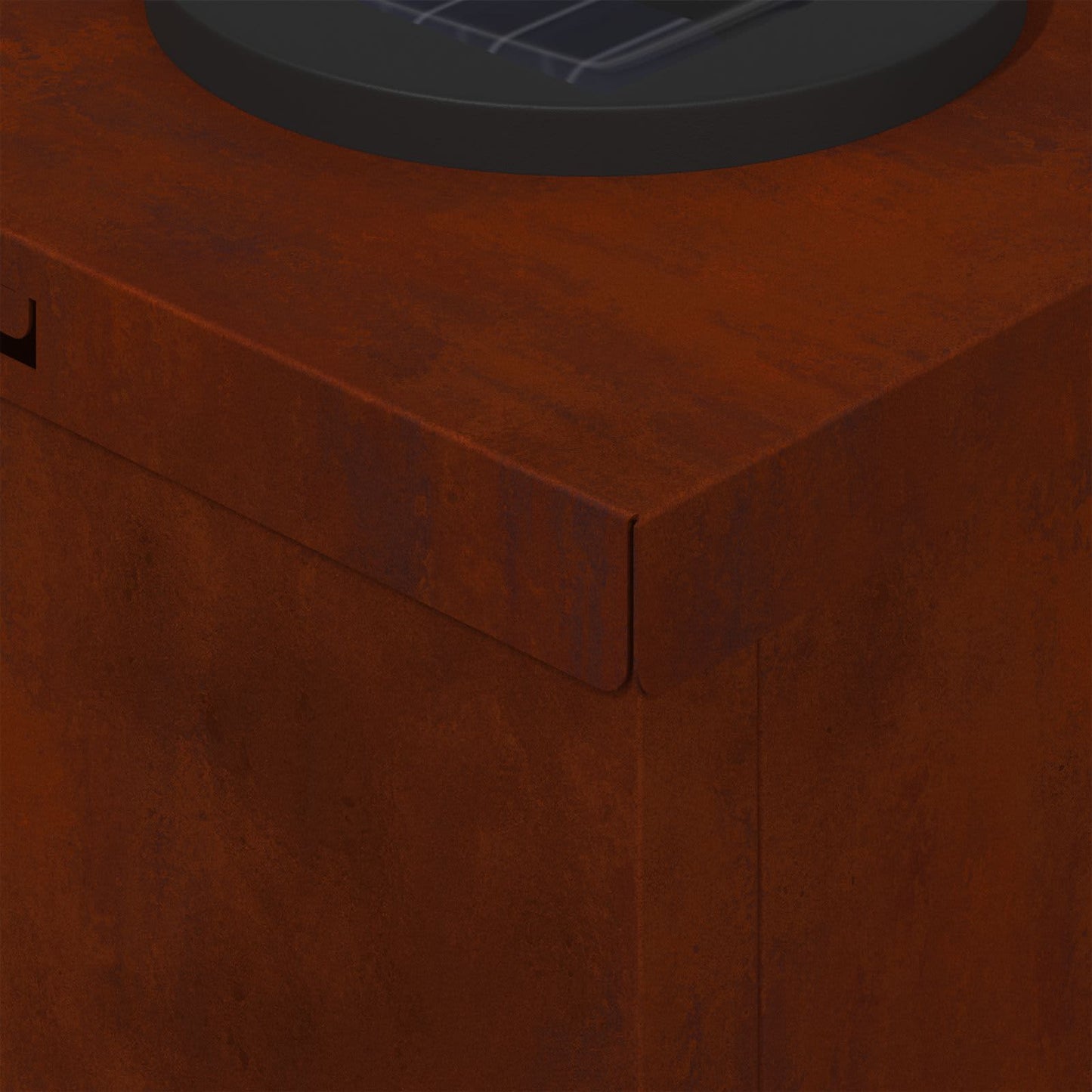 vidaXL Ηλιακό LED Φως Δρόμου 2 pcs Σκ rusty Ατσάλι Σκληρυθέν στον Αέρα