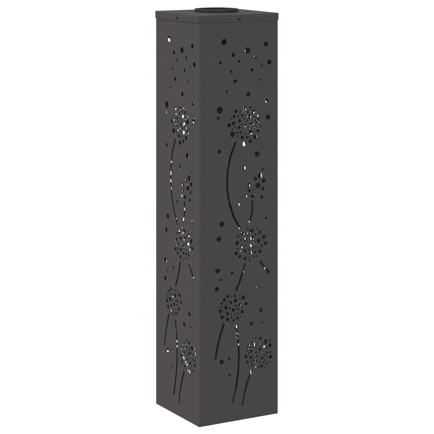 vidaXL Ηλιακό LED Φως Δρόμου 2 pcs Μαύρο Κρύο Ρολαρισμένο Χάλυβα