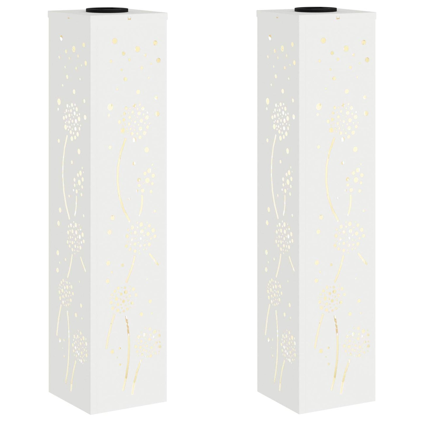 vidaXL Ηλιακό LED Φως Δρόμου 2 pcs Λευκό Κρύο Ρολαρισμένο Χάλυβα