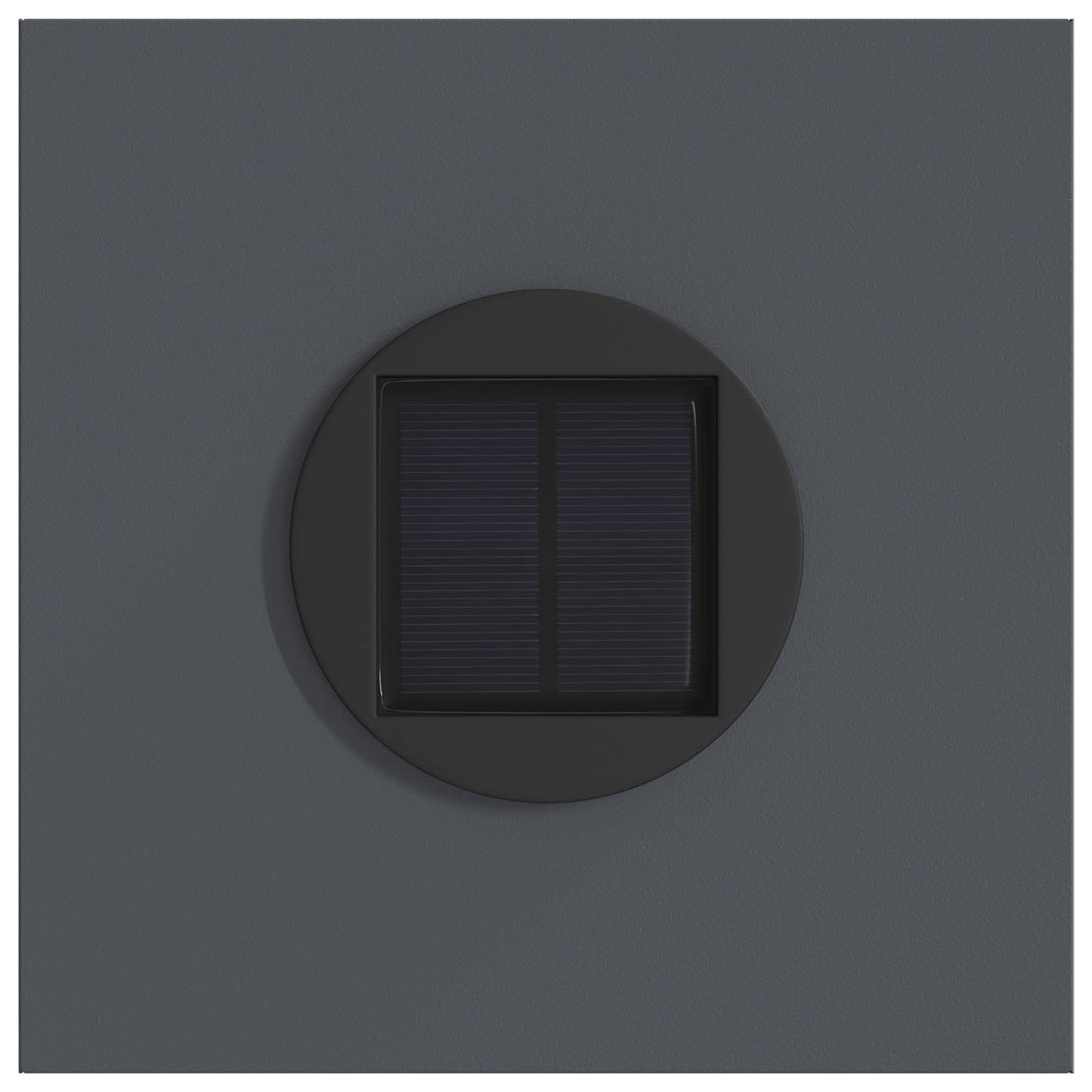 vidaXL Ηλιακό LED Φως Δρόμου 2 pcs Ανθρακί Κρύο Ρολαρισμένο Χάλυβα