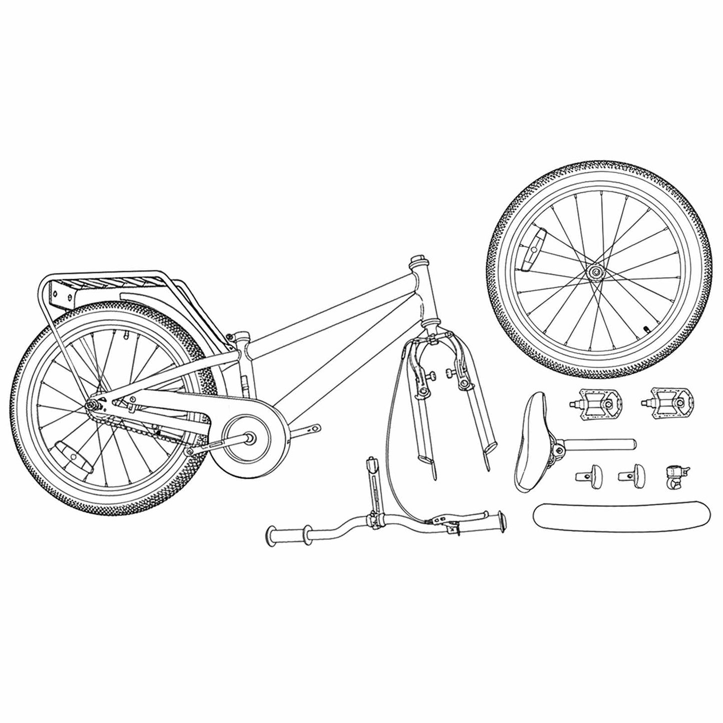 vidaXL Παιδικό Ποδήλατο 20 ίντσες για παιδιά 6-11 ετών Πράσινο