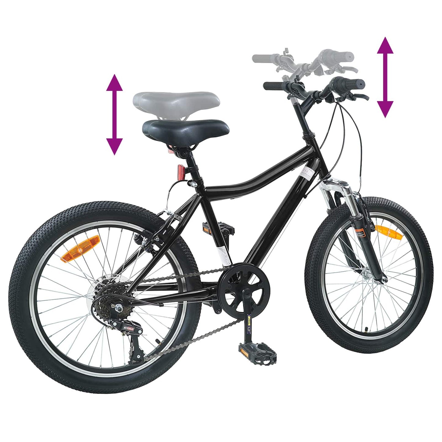vidaXL Παιδικό Ποδήλατο 20 ίντσες 6-Ταχύτητα για παιδιά 6-11 ετών