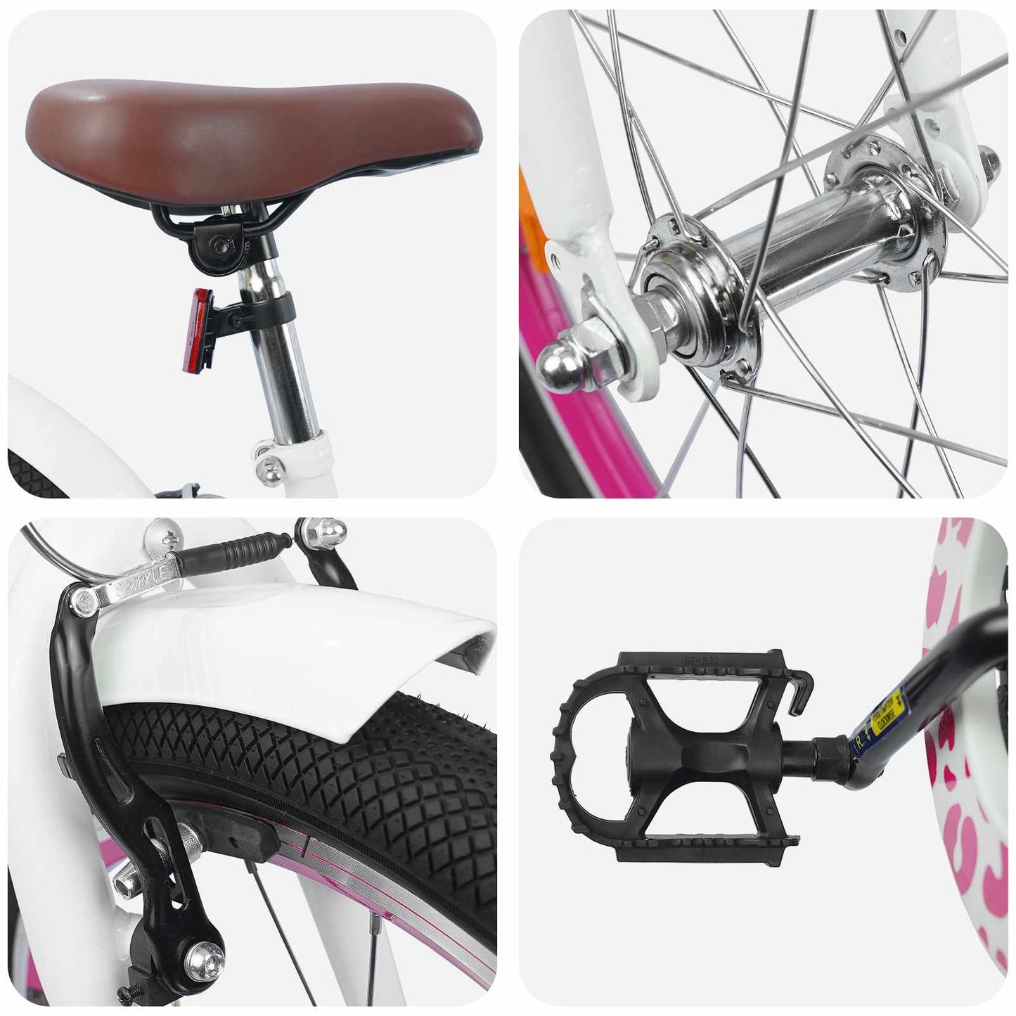 vidaXL Παιδικό Ποδήλατο 20 ίντσες για παιδιά 6-11 ετών Λευκό