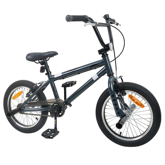 vidaXL BMX Ποδήλατο 16 ίντσες για παιδιά 5-8 ετών Σκούρο Γκρι