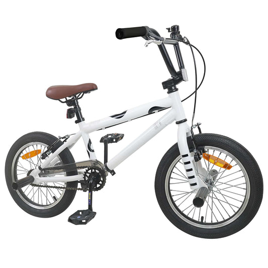 vidaXL BMX Ποδήλατο 16 ίντσες για παιδιά 5-8 ετών Λευκό
