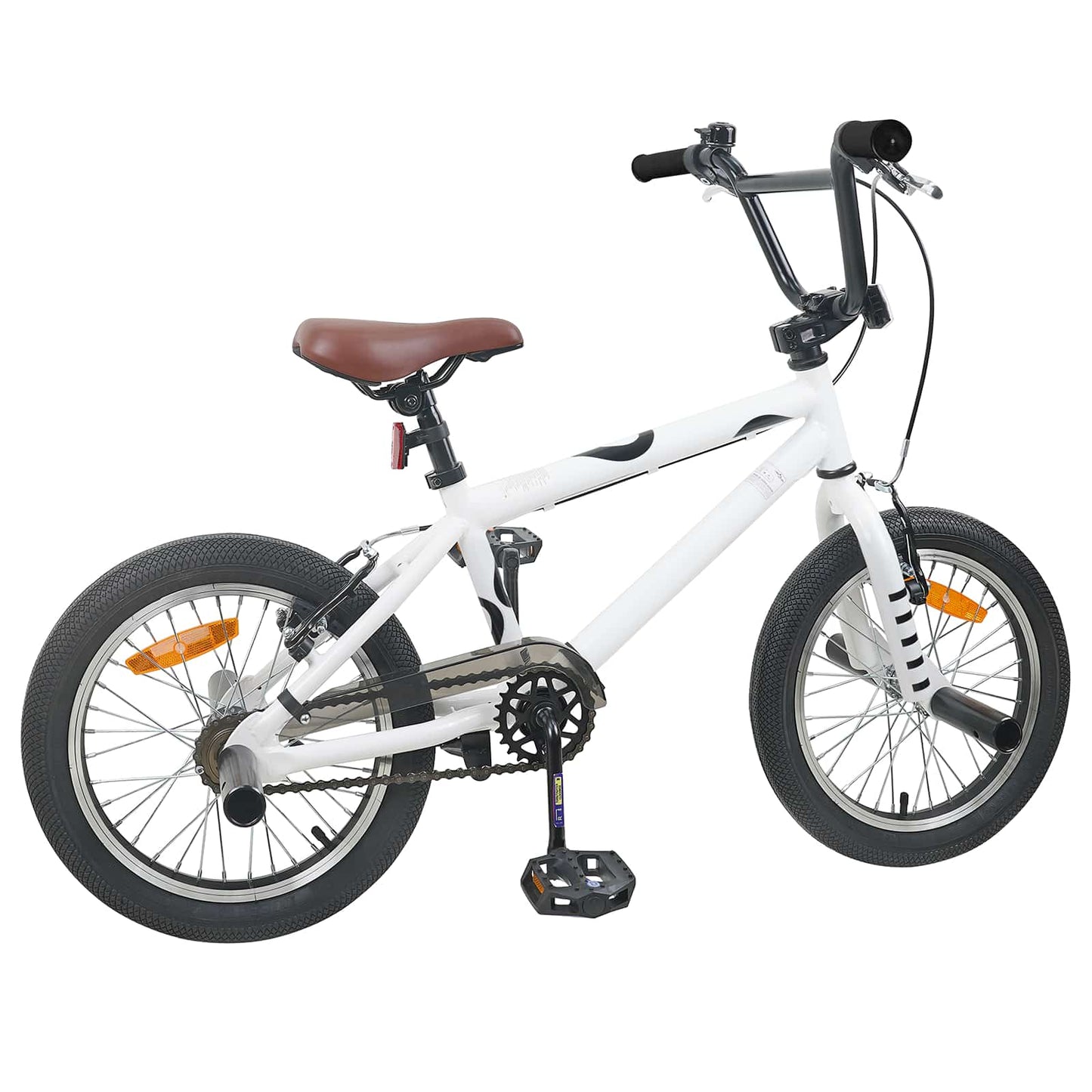 vidaXL BMX Ποδήλατο 16 ίντσες για παιδιά 5-8 ετών Λευκό