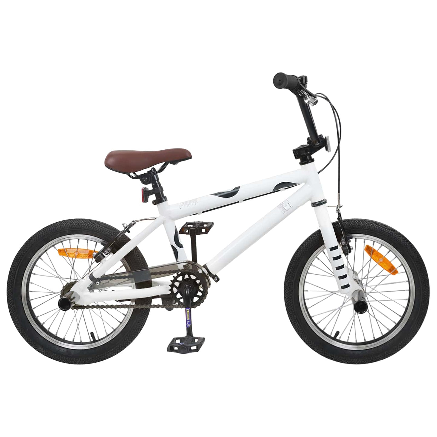 vidaXL BMX Ποδήλατο 16 ίντσες για παιδιά 5-8 ετών Λευκό
