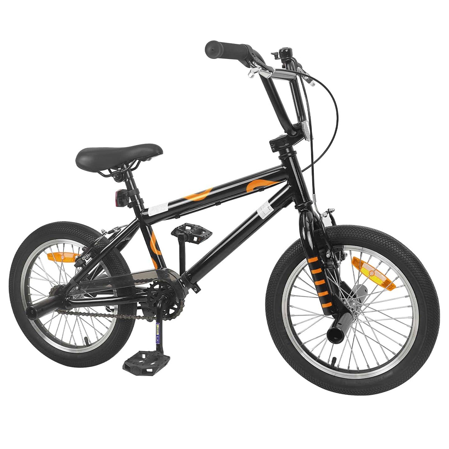 vidaXL BMX Ποδήλατο 16 ίντσες για παιδιά 5-8 ετών Μαύρο