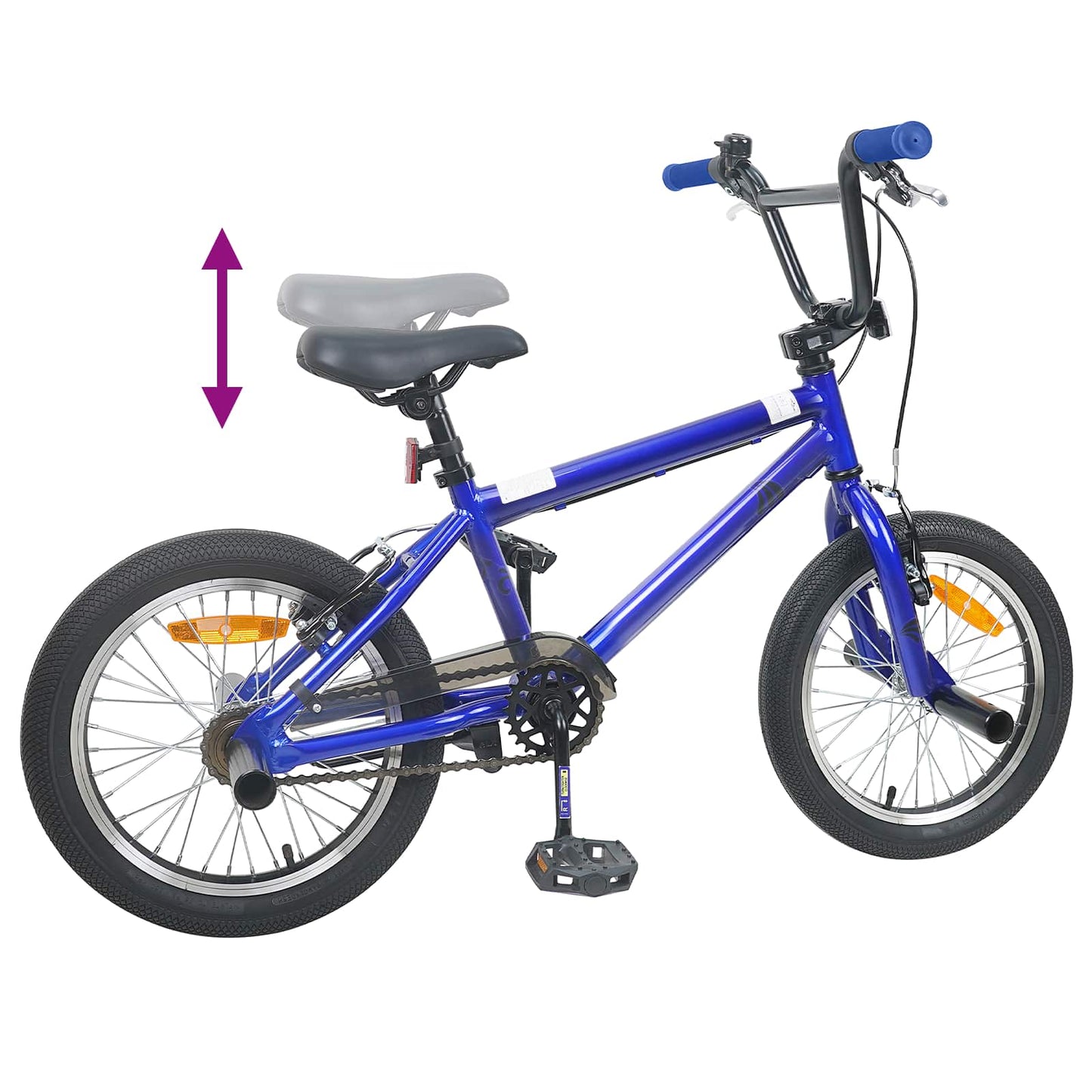 vidaXL BMX Ποδήλατο 18 ίντσες για 7-10 ετών Σκούρο Μπλε