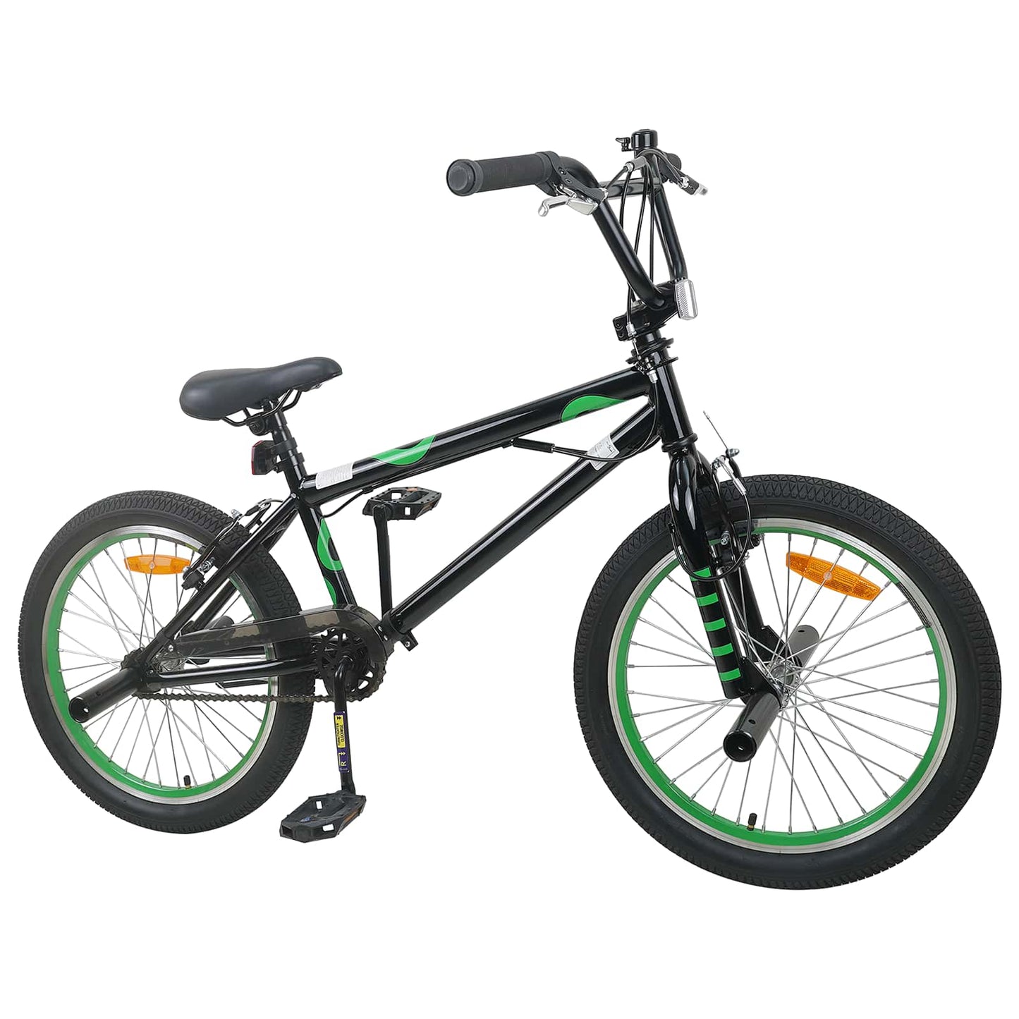 vidaXL BMX Ποδήλατο 20 ίντσες για πάνω από 9 ετών Μαύρο