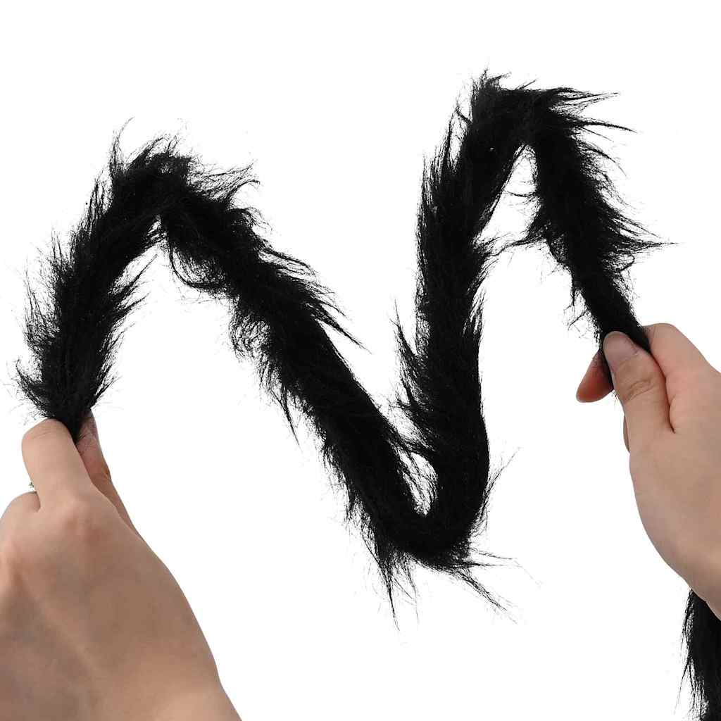 vidaXL Διακόσμηση Σαρακιού Χαλοουίν με Ιστός 2 pcs Μαύρο και λευκό 200 εκ.