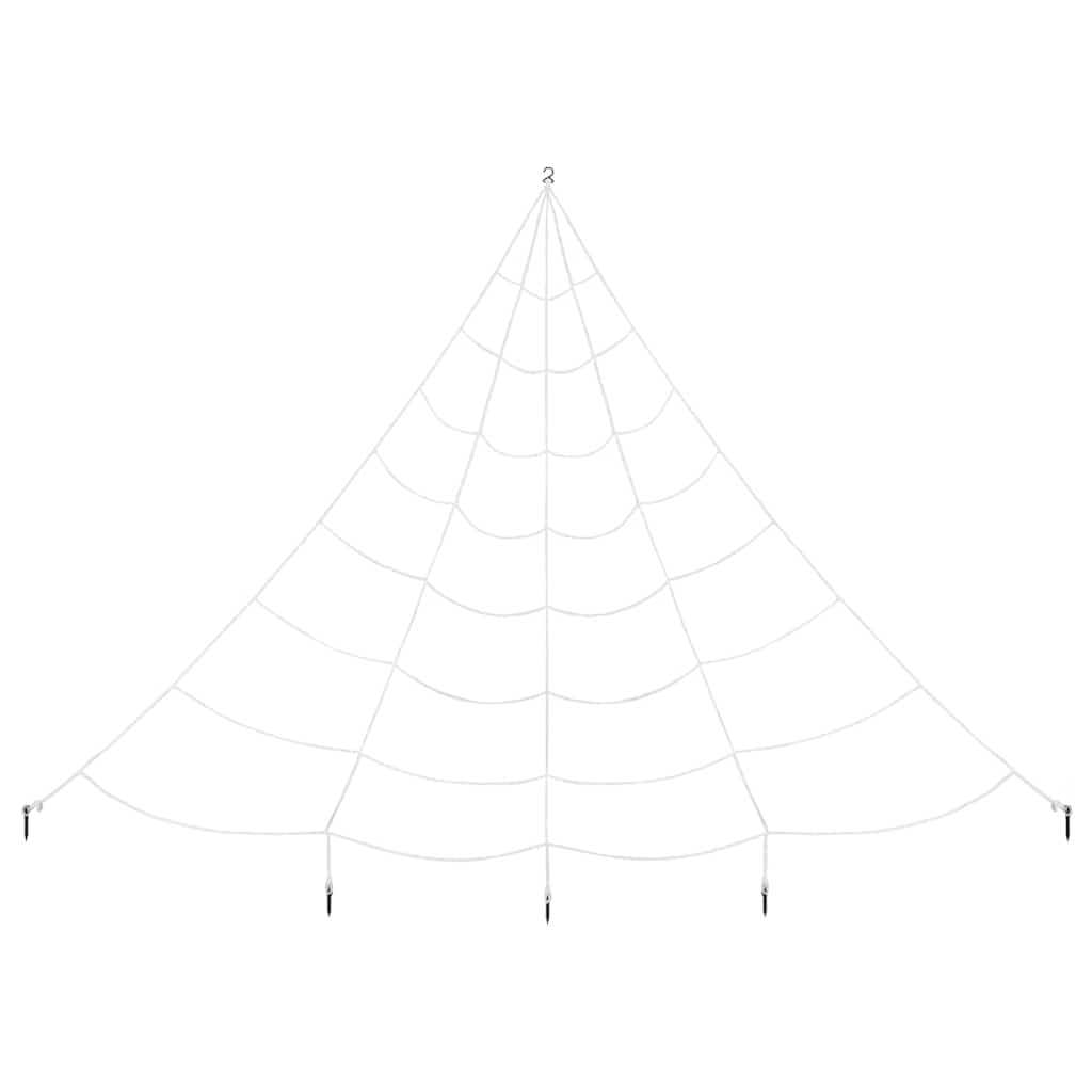 vidaXL Διακόσμηση Σαρακιού Χαλοουίν με Ιστός 4 pcs Μαύρο και λευκό 150 εκ.