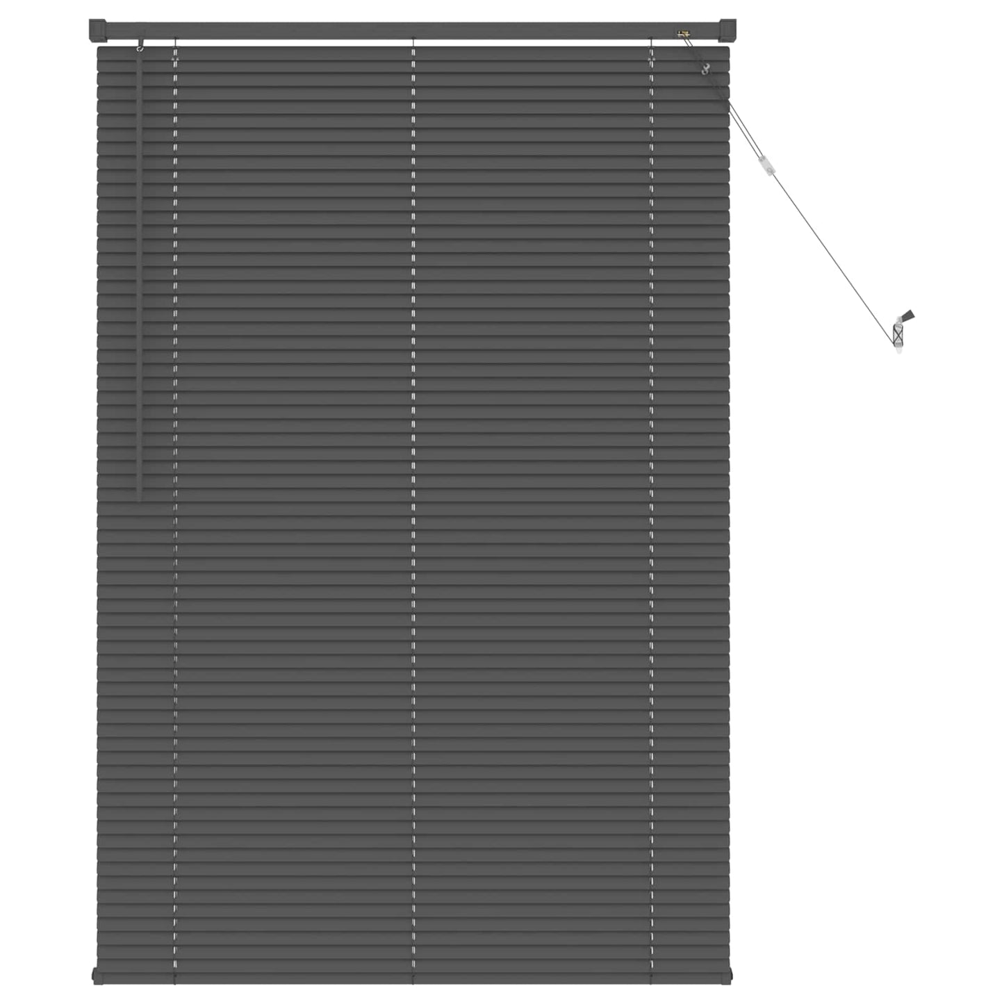 vidaXL Βενετσιάνικη Σκίαση Ασημί Γκρι 150 x 100 cm PVC