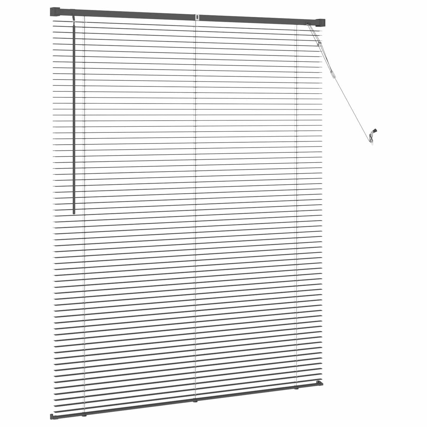 vidaXL Βενετσιάνικη Σκίαση Ασημί Γκρι 150 x 110 εκ PVC